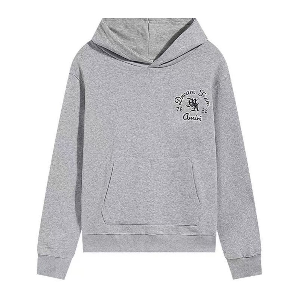 AMIRI Fashion Street Gray Hooded Sweatshirt